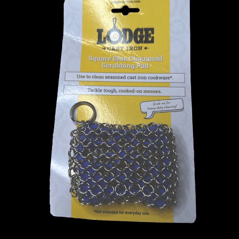 Lodge Square Chainmail Scrubbing Pad, Blue...........